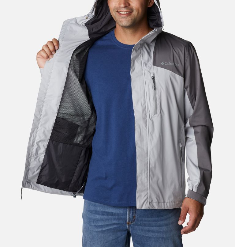 Men’s Ten Trails Waterproof Shell Jacket, Color: Columbia Grey, City Grey, image 5