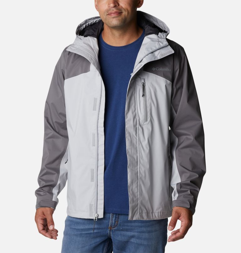 Men’s Ten Trails Waterproof Shell Jacket, Color: Columbia Grey, City Grey, image 8