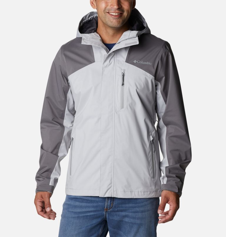 Men’s Ten Trails Waterproof Shell Jacket, Color: Columbia Grey, City Grey, image 1