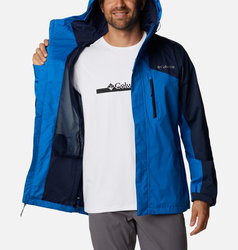 Men’s Ten Trails Waterproof Shell Jacket, Color: Bright Indigo, Collegiate Navy, image 5