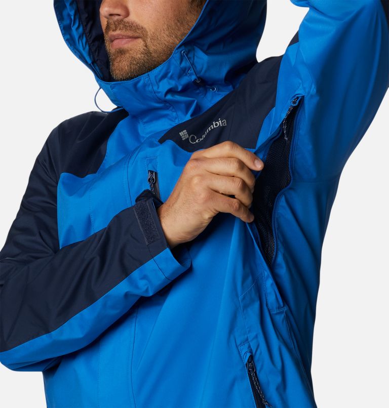 Thumbnail: Men’s Ten Trails Waterproof Shell Jacket, Color: Bright Indigo, Collegiate Navy, image 6