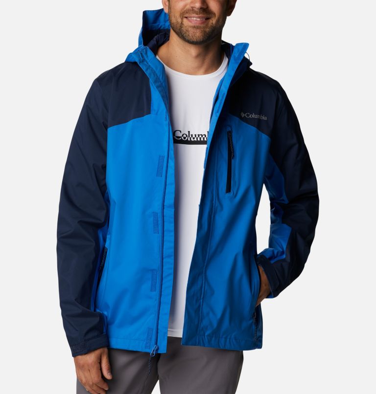 Thumbnail: Men’s Ten Trails Waterproof Shell Jacket, Color: Bright Indigo, Collegiate Navy, image 8