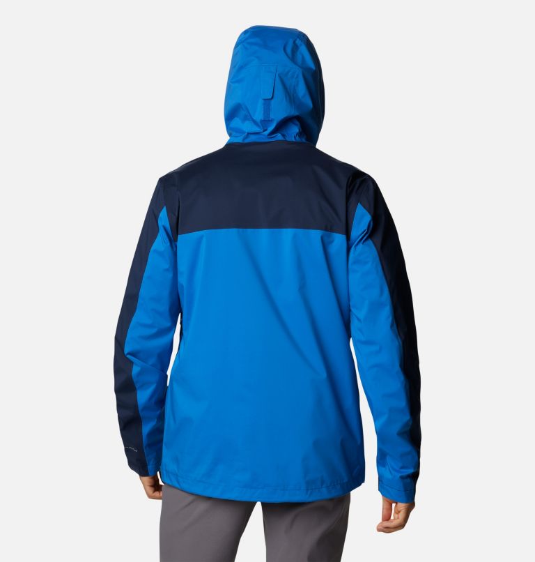 Men’s Ten Trails Waterproof Shell Jacket, Color: Bright Indigo, Collegiate Navy, image 2