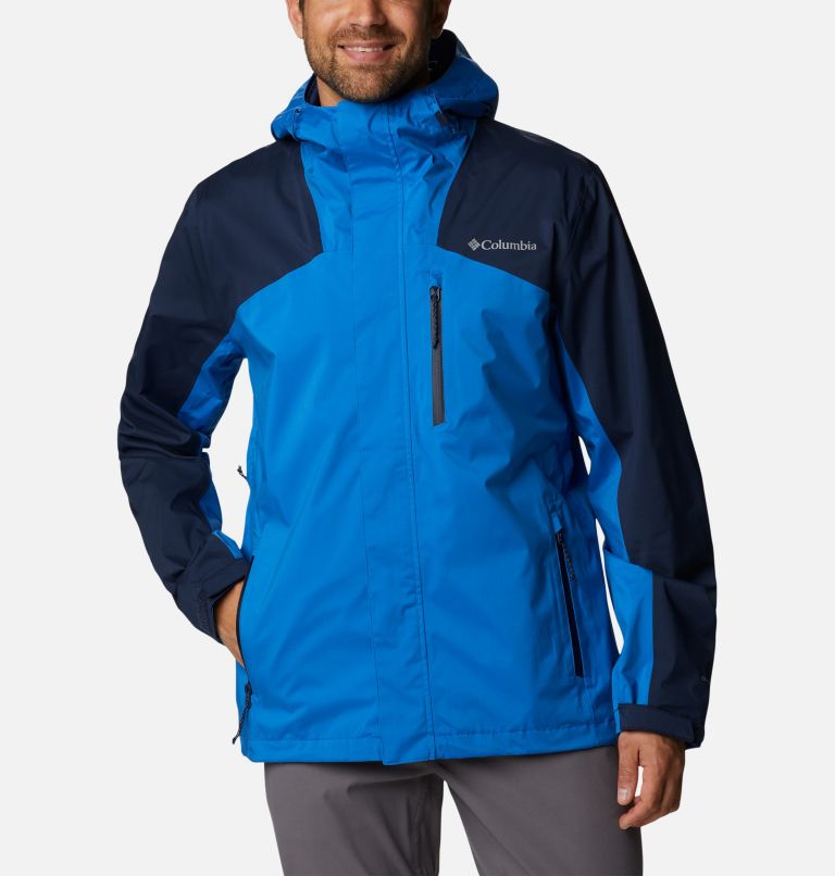Men’s Ten Trails Waterproof Shell Jacket, Color: Bright Indigo, Collegiate Navy, image 1
