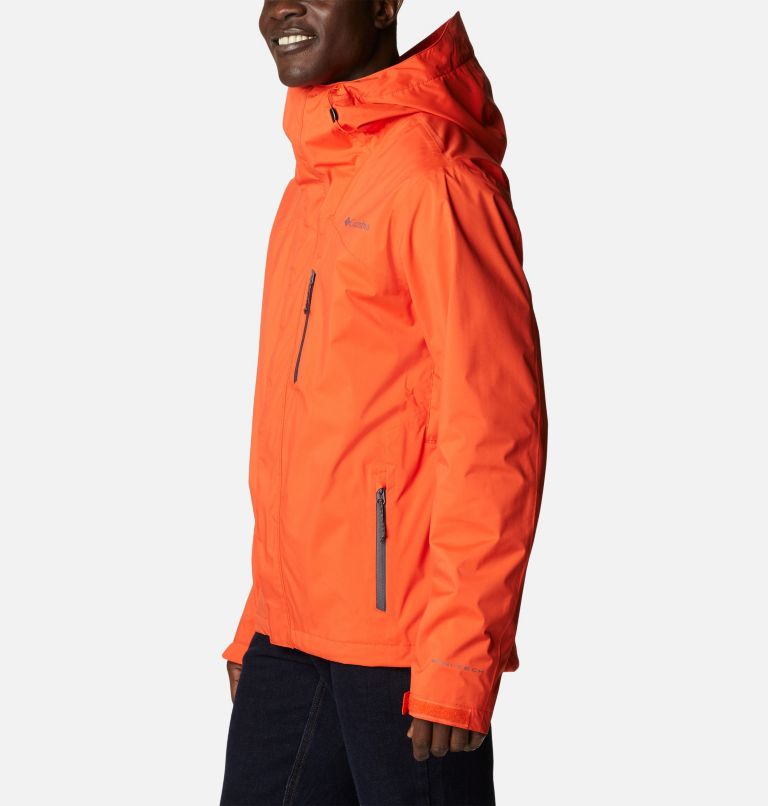 Columbia Titanium Jacket Shell Mens Small Orange Ski Waterproof