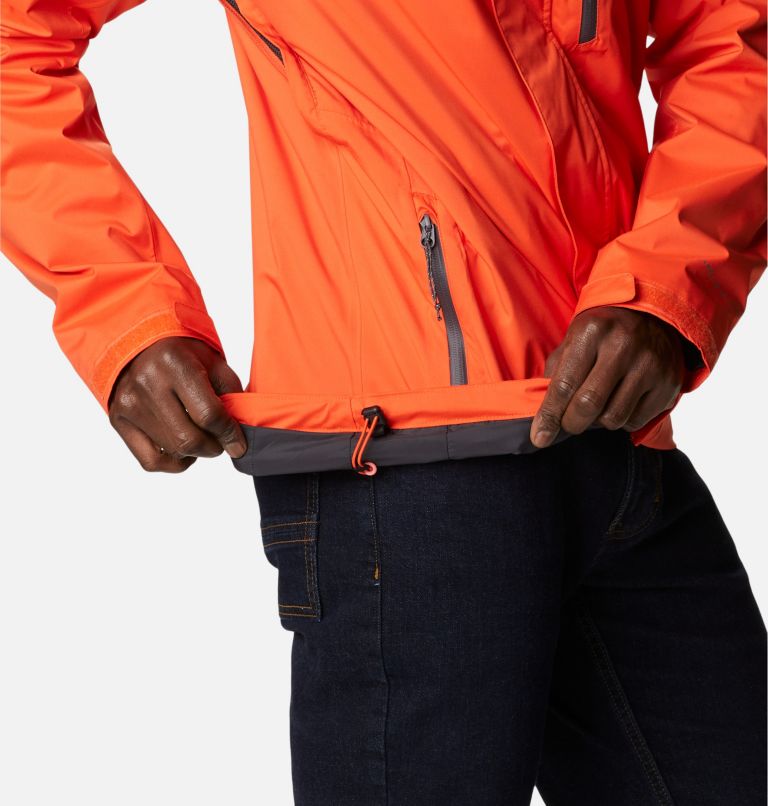 Thumbnail: Men’s Ten Trails Waterproof Shell Jacket, Color: Red Quartz, image 6