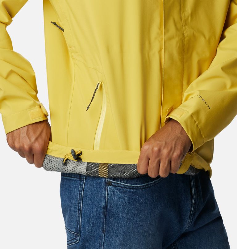 Men's Earth Explorer Rain Shell Jacket, Color: Golden Nugget, image 7