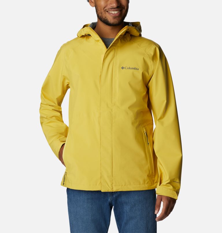 Thumbnail: Men's Earth Explorer Rain Shell Jacket- Tall, Color: Golden Nugget, image 1