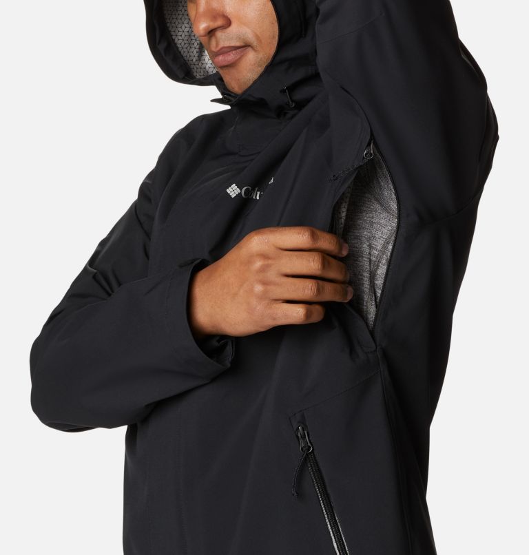 Men’s Earth Explorer Waterproof Shell Jacket, Color: Black, image 6