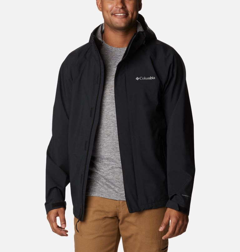 Men’s Earth Explorer Waterproof Shell Jacket, Color: Black, image 8