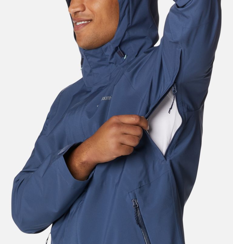 Men’s Earth Explorer Waterproof Shell Jacket, Color: Dark Mountain, image 6