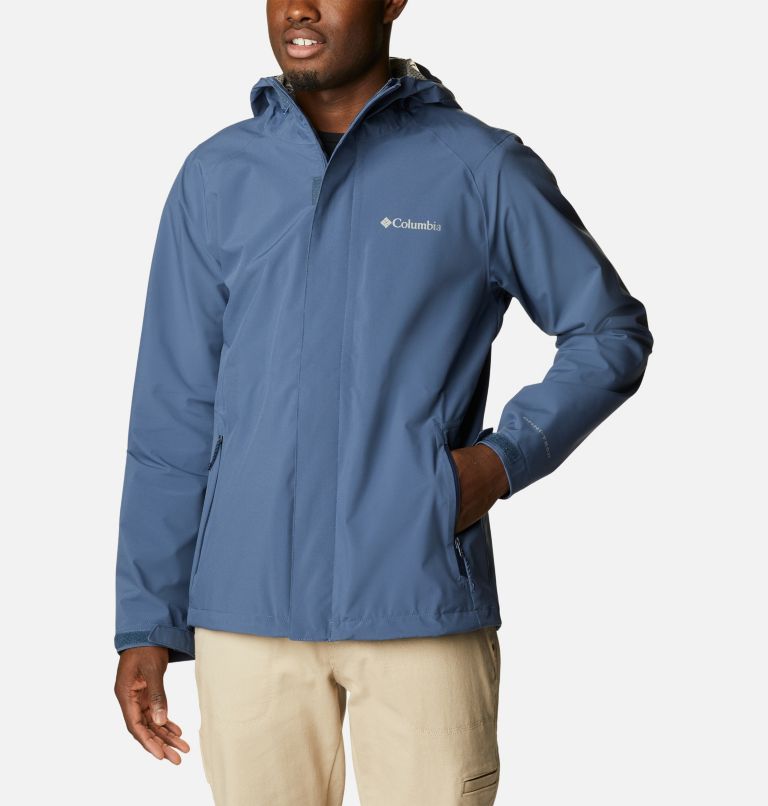 Thumbnail: Men’s Earth Explorer Waterproof Shell Jacket, Color: Dark Mountain, image 1