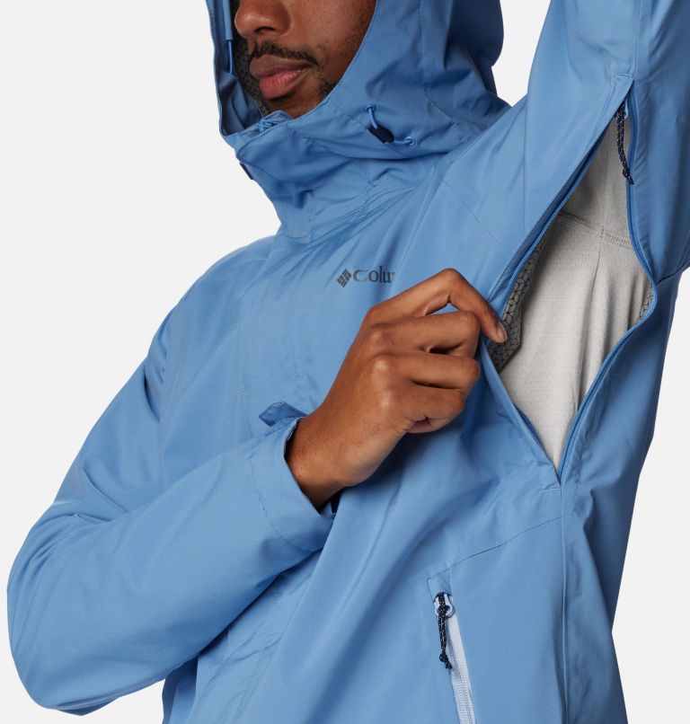 Men’s Earth Explorer Waterproof Shell Jacket, Color: Skyler, image 7