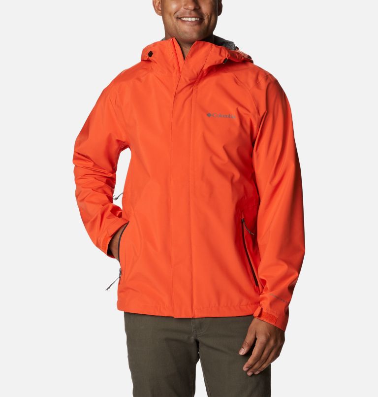 Men’s Earth Explorer Waterproof Shell Jacket, Color: Red Quartz