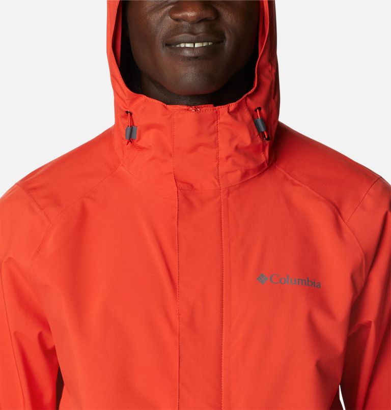 Men’s Earth Explorer Waterproof Shell Jacket, Color: Spicy, image 4