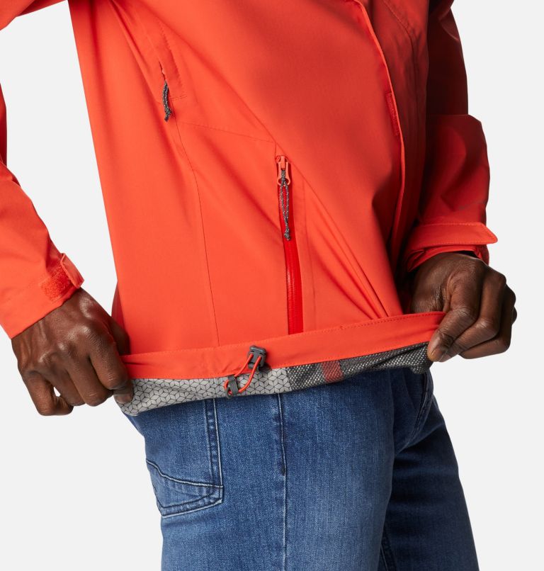 Men’s Earth Explorer Waterproof Shell Jacket, Color: Spicy, image 7