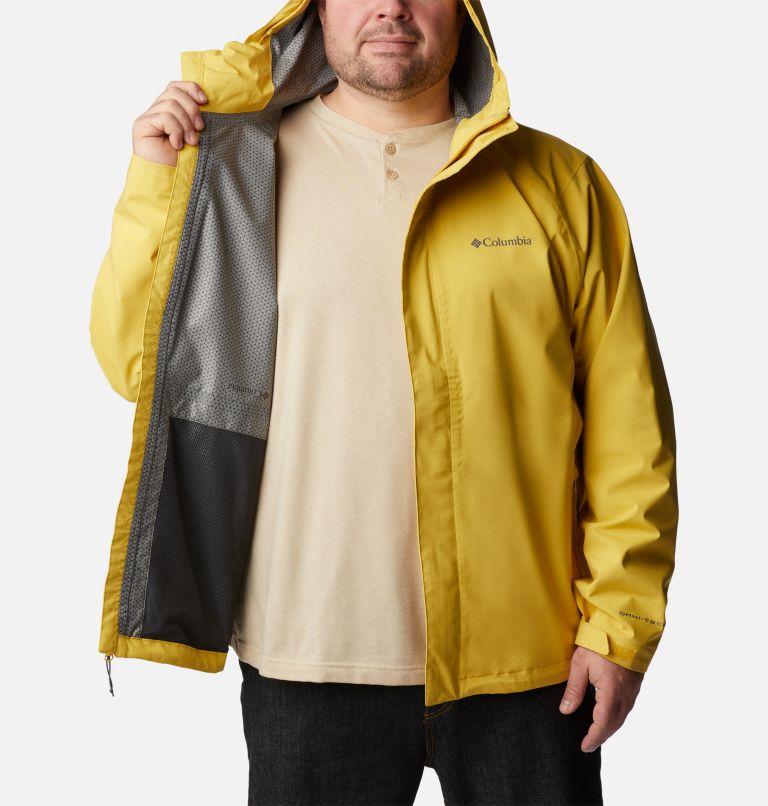 Men's Earth Explorer Rain Shell Jacket - Big, Color: Golden Nugget, image 5