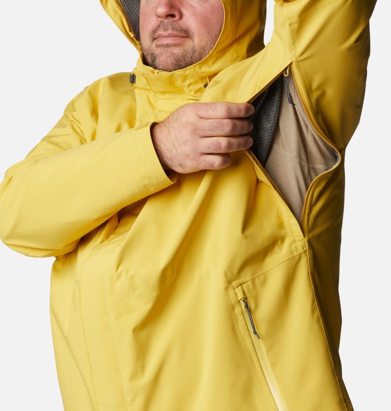 Thumbnail: Men's Earth Explorer Rain Shell Jacket - Big, Color: Golden Nugget, image 7