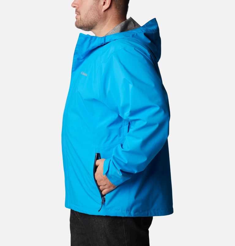 Thumbnail: Men's Earth Explorer Rain Shell Jacket - Big, Color: Compass Blue, image 3