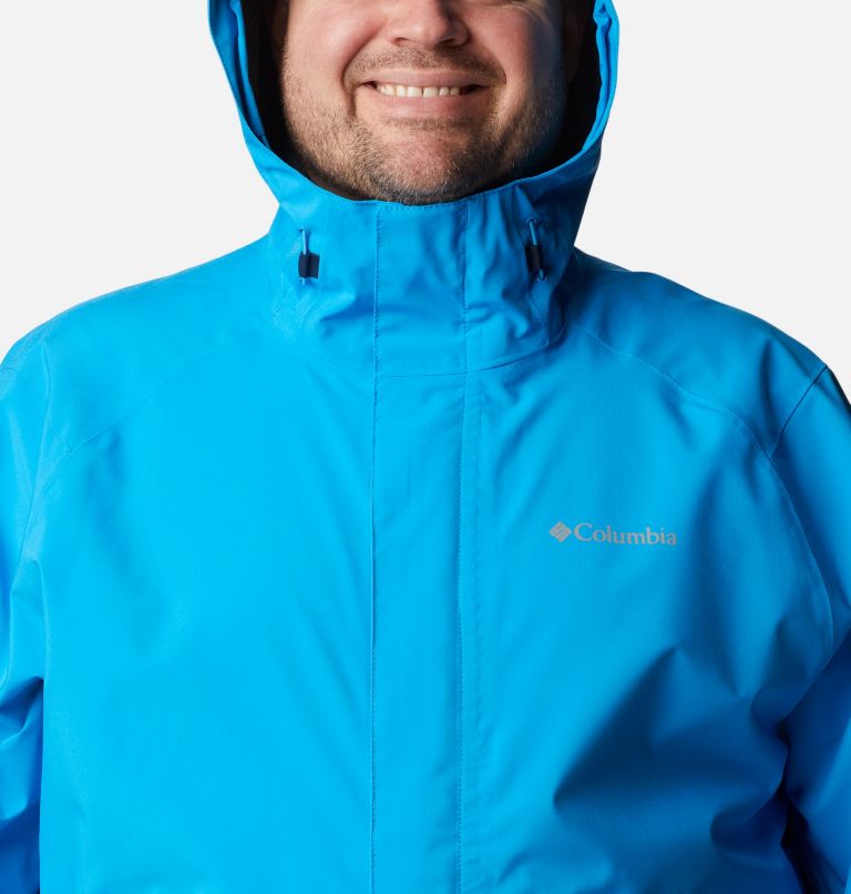 Men's Earth Explorer Rain Shell Jacket - Big, Color: Compass Blue, image 4