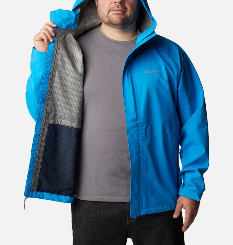 Thumbnail: Men's Earth Explorer Rain Shell Jacket - Big, Color: Compass Blue, image 5