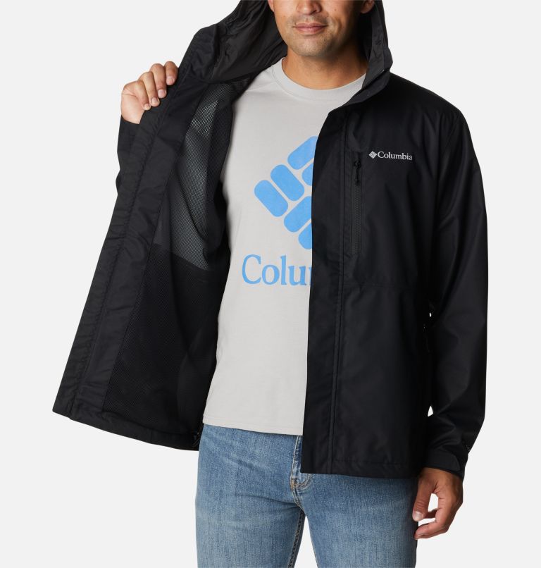 Black columbia outlet rain jacket mens