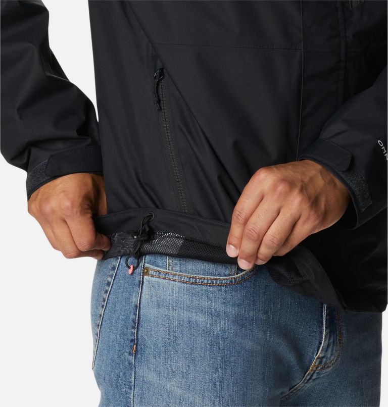 Men's Hikebound Waterproof Hiking Jacket, Color: Black, image 6