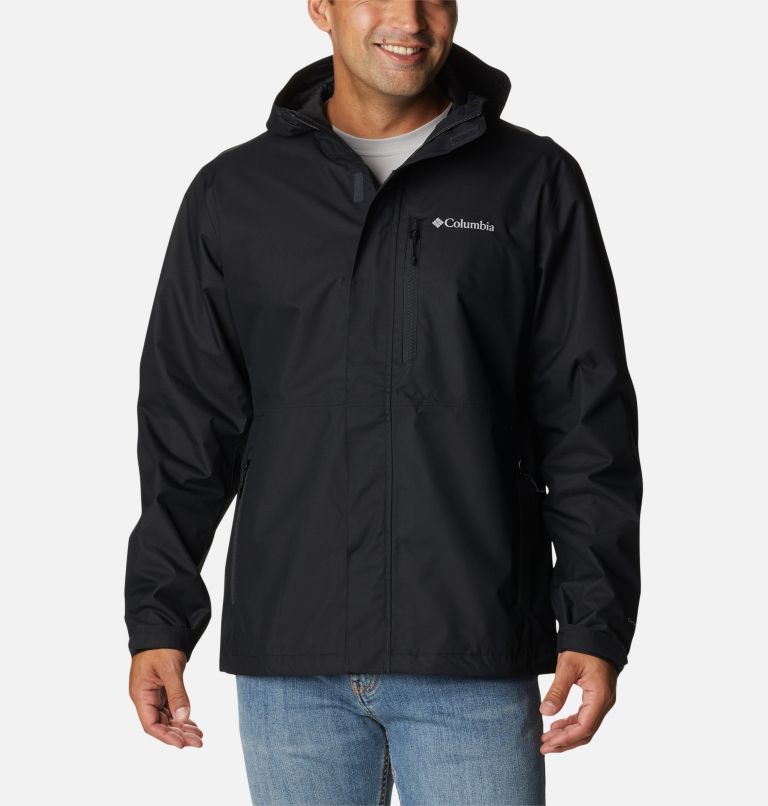 Thumbnail: Men's Hikebound Rain Jacket - Tall, Color: Black, image 1