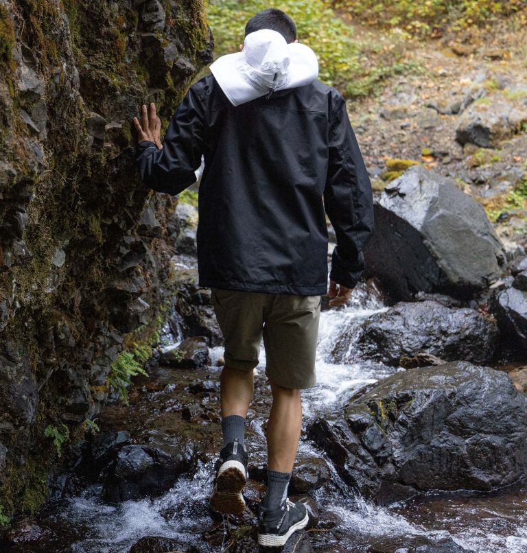 Men's Hikebound Rain Jacket, Color: Black, image 9