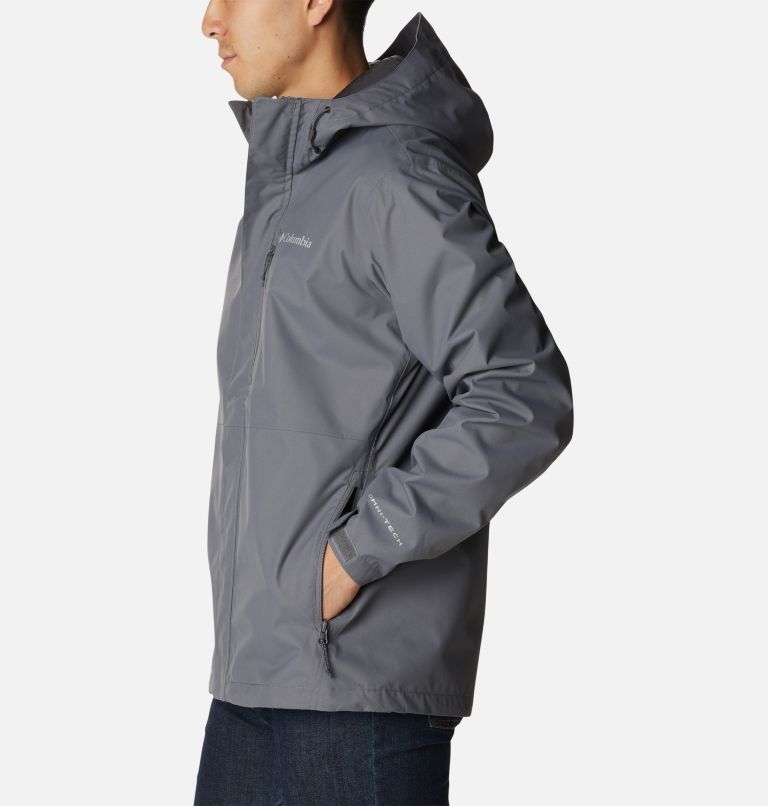 Mens grey rain jacket on sale