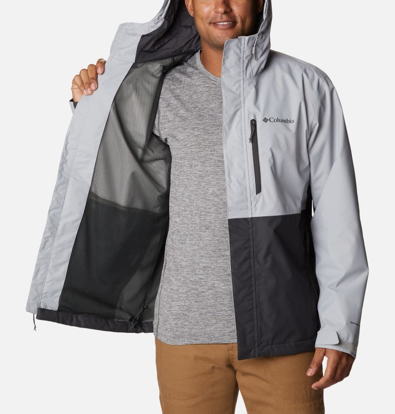 Men's Hikebound Rain Jacket, Color: Columbia Grey, Shark, image 5