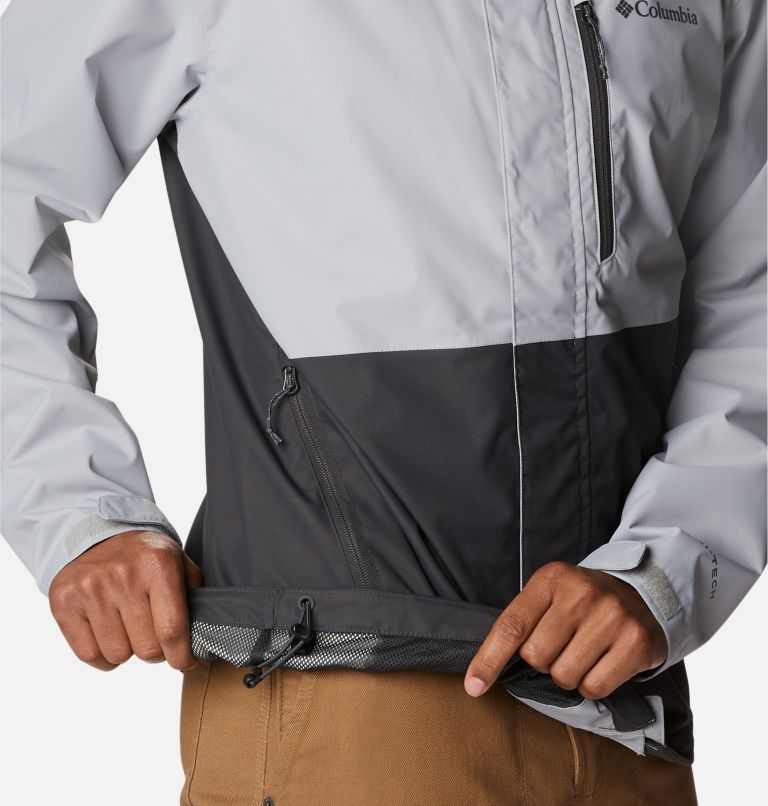 Chaqueta shell impermeable Hikebound para hombre, Color: Columbia Grey, Shark, image 6