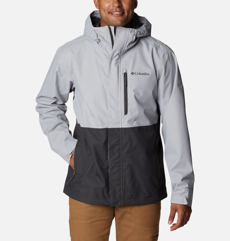 Men's Hikebound Rain Jacket, Color: Columbia Grey, Shark, image 1