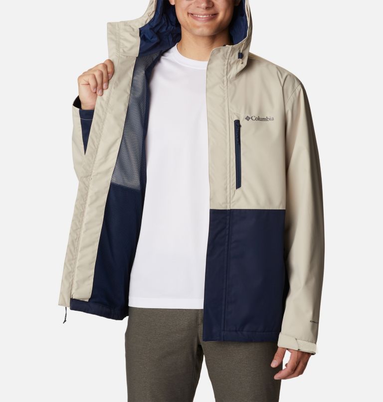 Chaqueta de senderismo impermeable Hikebound para hombre, Color: Ancient Fossil, Collegiate Navy, image 5