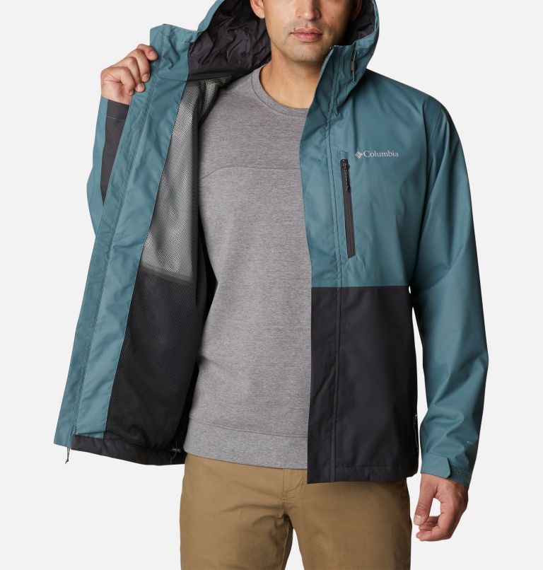 Men's Hikebound Rain Jacket - Tall, Color: Metal, Shark, image 5