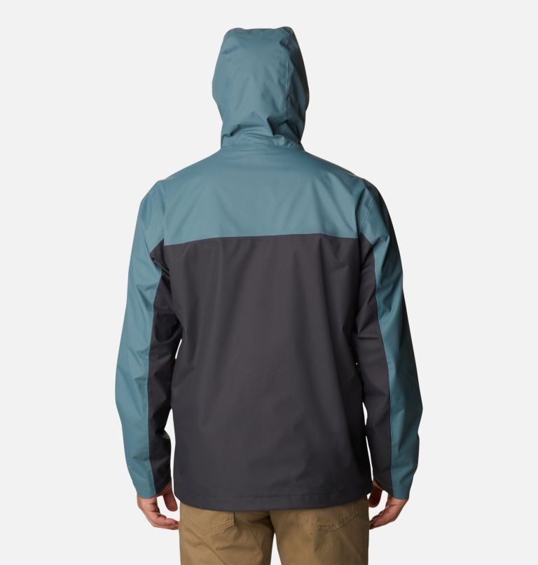 Men's Hikebound Rain Jacket, Color: Metal, Shark, image 2