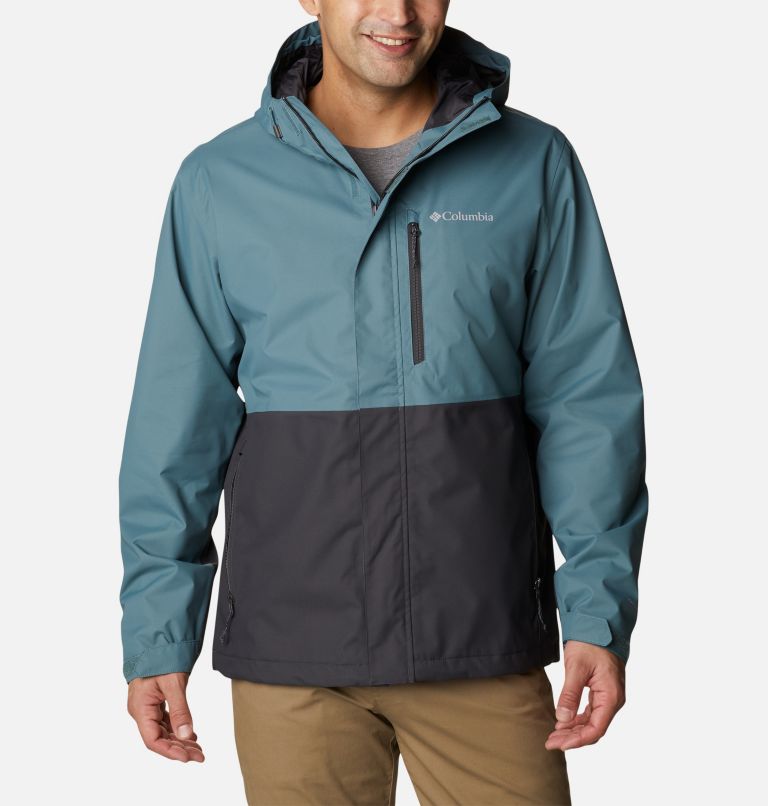 Men's Hikebound Rain Jacket, Color: Metal, Shark, image 1