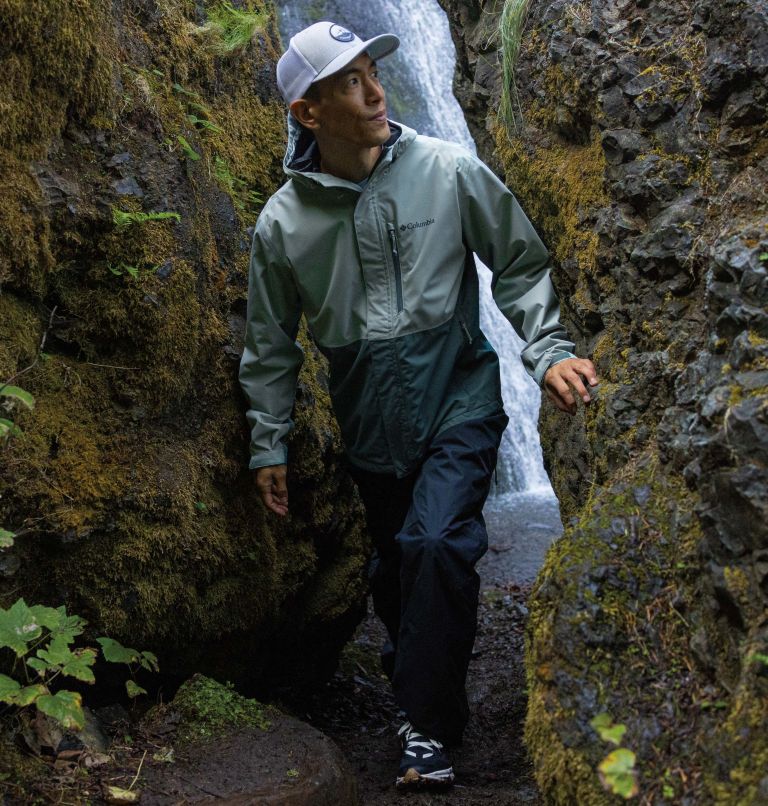 Thumbnail: Hikebound wasserdichte Shell-Jacke für Männer, Color: Niagara, Metal, image 8