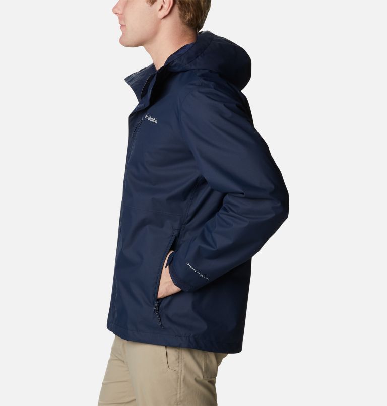 Thumbnail: Men's Hikebound Rain Jacket, Color: Collegiate Navy, image 3