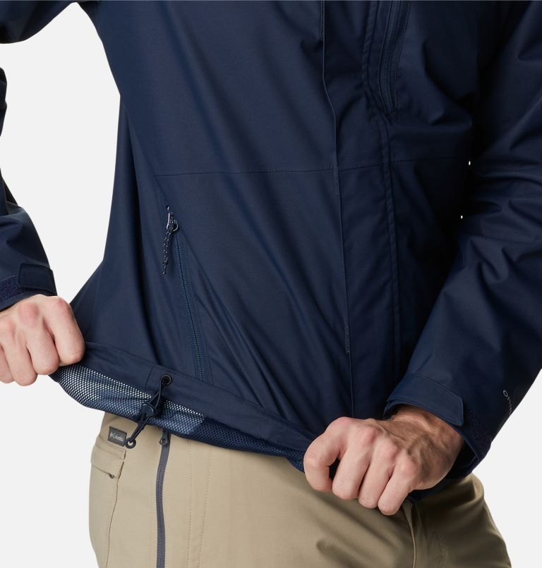 Men's Hikebound Rain Jacket, Color: Collegiate Navy, image 6