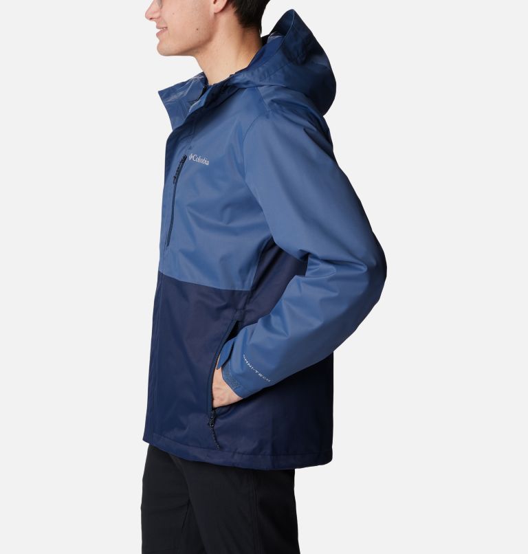 Thumbnail: Chaqueta shell impermeable Hikebound para hombre, Color: Dark Mountain, Collegiate Navy, image 3