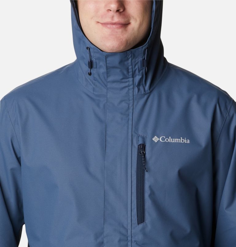 Thumbnail: Men's Hikebound Rain Jacket, Color: Dark Mountain, Collegiate Navy, image 4
