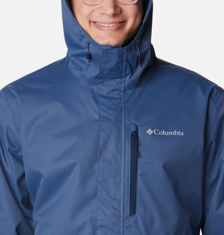 Chaqueta shell impermeable Hikebound para hombre, Color: Dark Mountain, Collegiate Navy, image 4