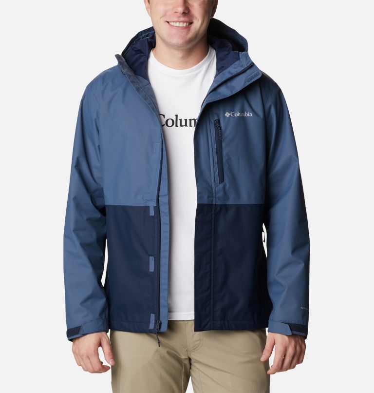 Men's Hikebound Rain Jacket, Color: Dark Mountain, Collegiate Navy, image 1