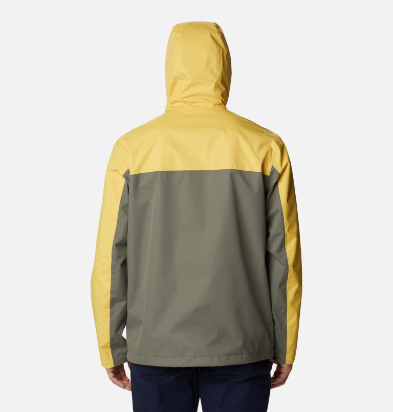 Men's Hikebound Rain Jacket - Tall, Color: Golden Nugget, Stone Green, image 2