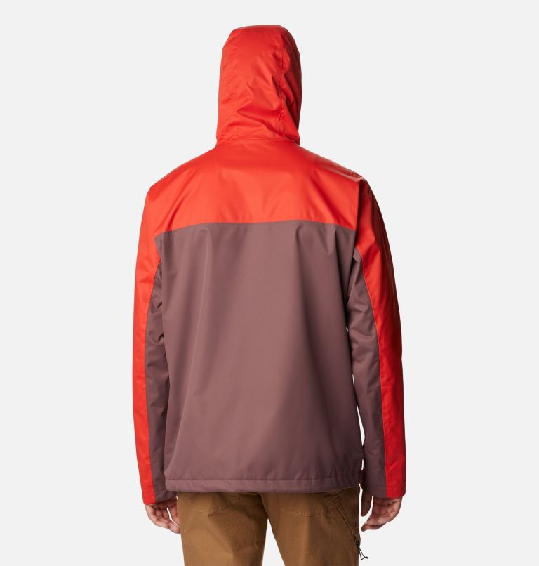 Thumbnail: Men's Hikebound Rain Jacket, Color: Spicy, Light Raisin, image 2