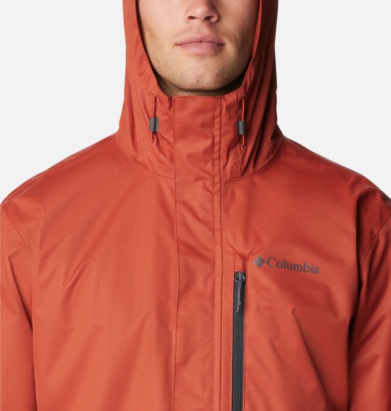 Thumbnail: Men's Hikebound Rain Jacket, Color: Warp Red, image 4