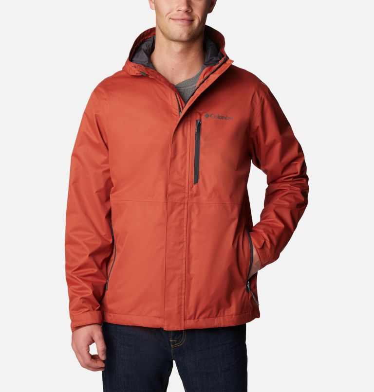 Men's Hikebound Rain Jacket, Color: Warp Red, image 1
