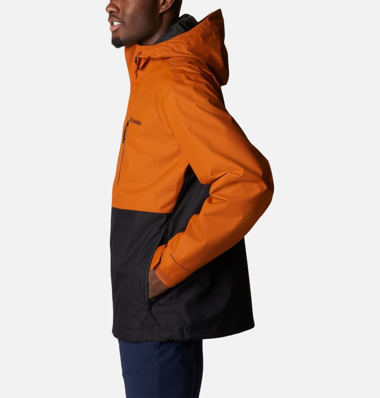 Thumbnail: Men's Hikebound Rain Jacket, Color: Warm Copper, Black, image 3