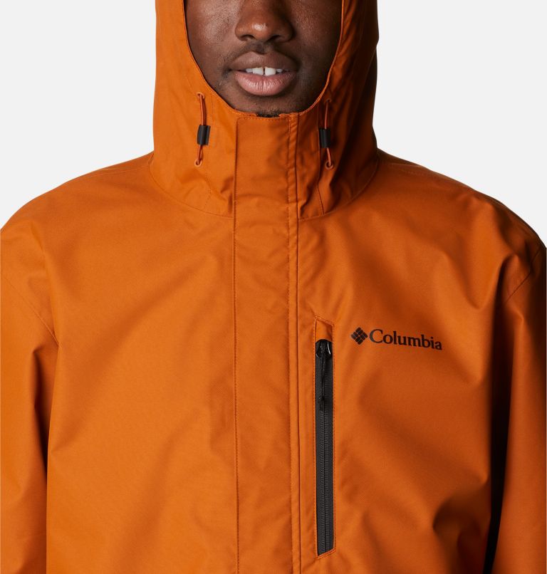 Men's Hikebound Rain Jacket, Color: Warm Copper, Black, image 4